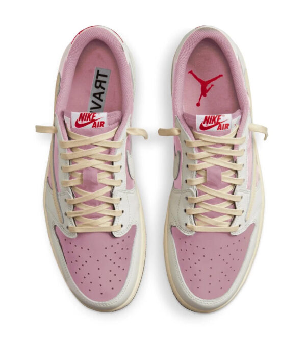 Jordan 1 Retro Low OG SP Travis Scott Sail Shy Pink - Image 5